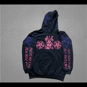 Baphomet Hoodie LARGE Size as above so below solve et coagula